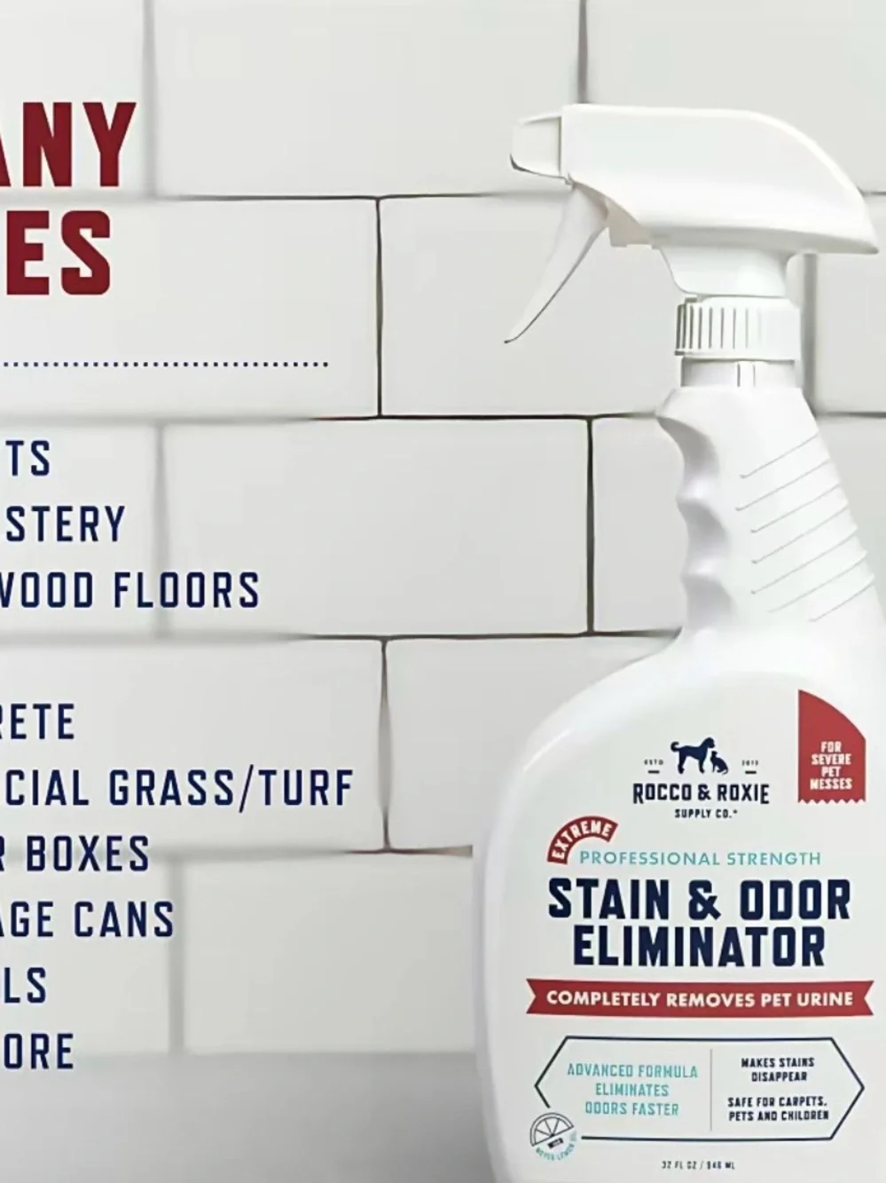 White Stain & Odor Eliminator - Professional Strength